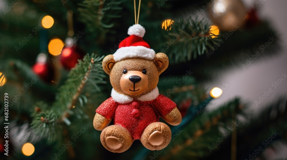 Christmas tree toy bear Christmas tree toy bear