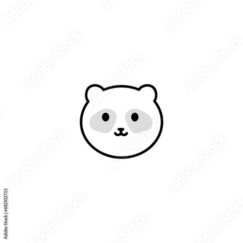 cute coloring book animal heads vector