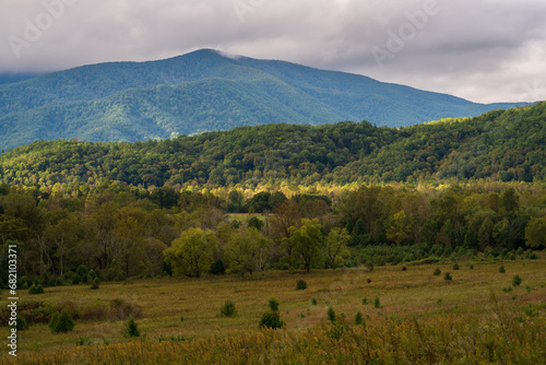 The Cades Cove in the Great Smoky Mountains National Park