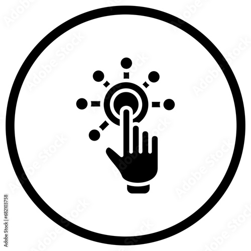 Interactivity Vector Icon Design Illustration