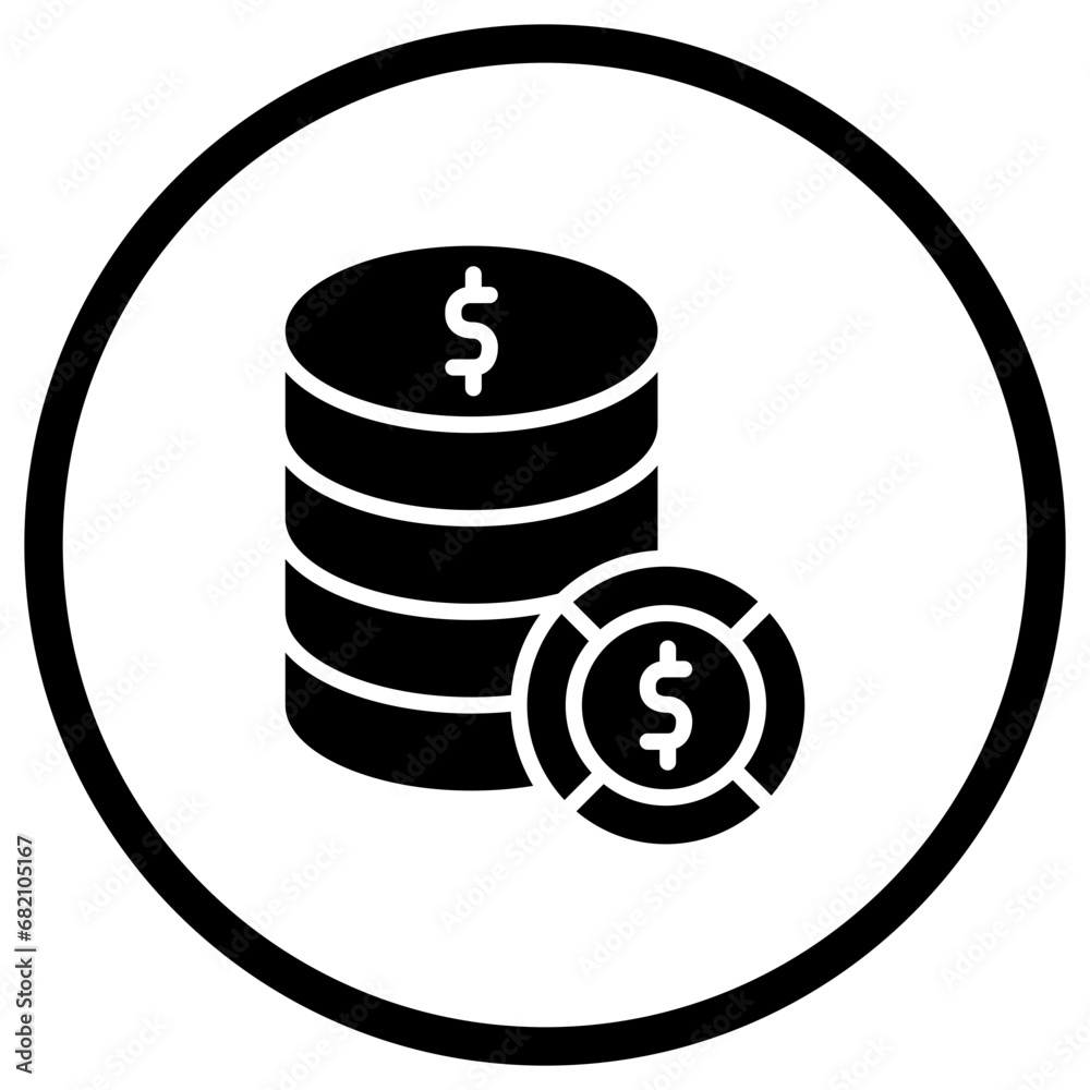 Dollar stack Vector Icon Design Illustration Dollar stack Vector Icon Design Illustration