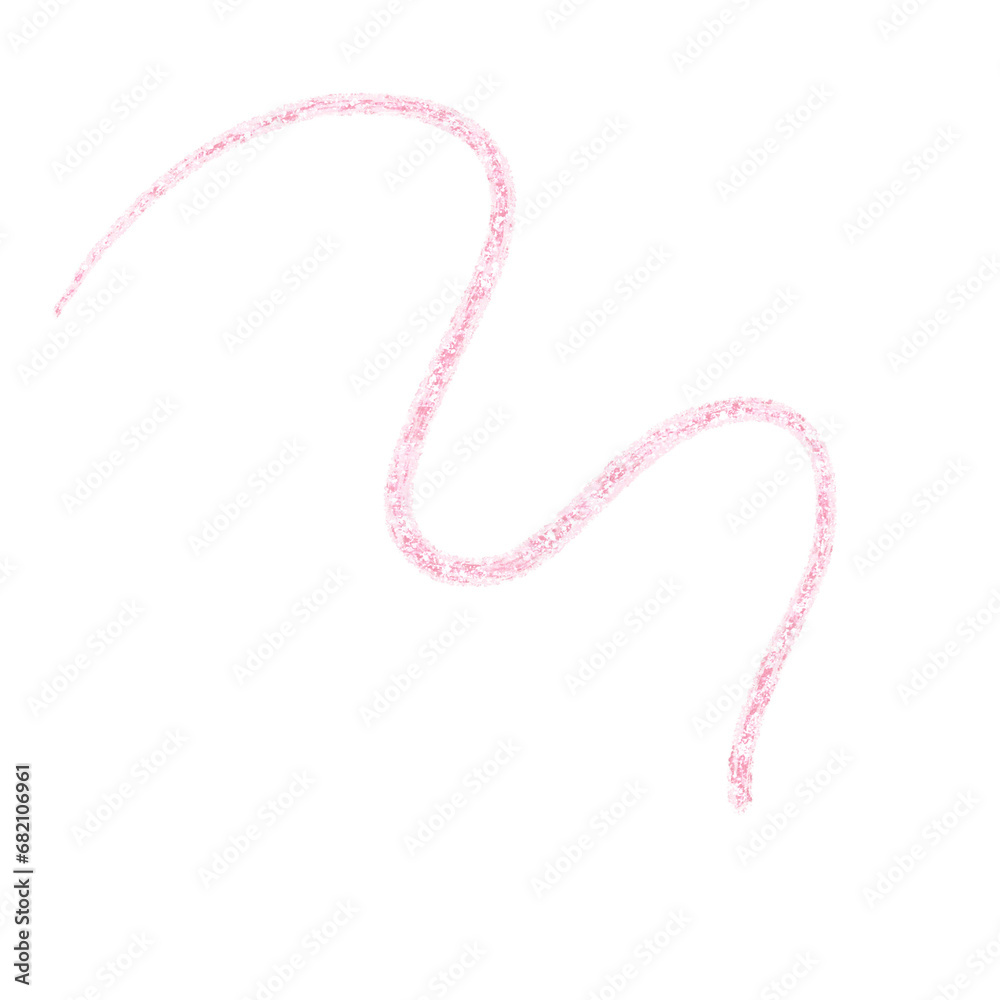 Abstract transparent glitter hand drawn cute scribble