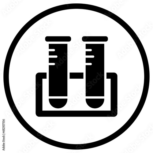 Test Tubes Vector Icon Design Illustration