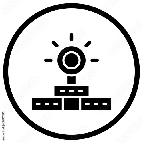 Head Mirror Vector Icon Design Illustration