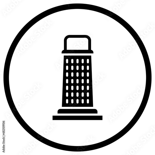 Cheese Grater Vector Icon Design Illustration