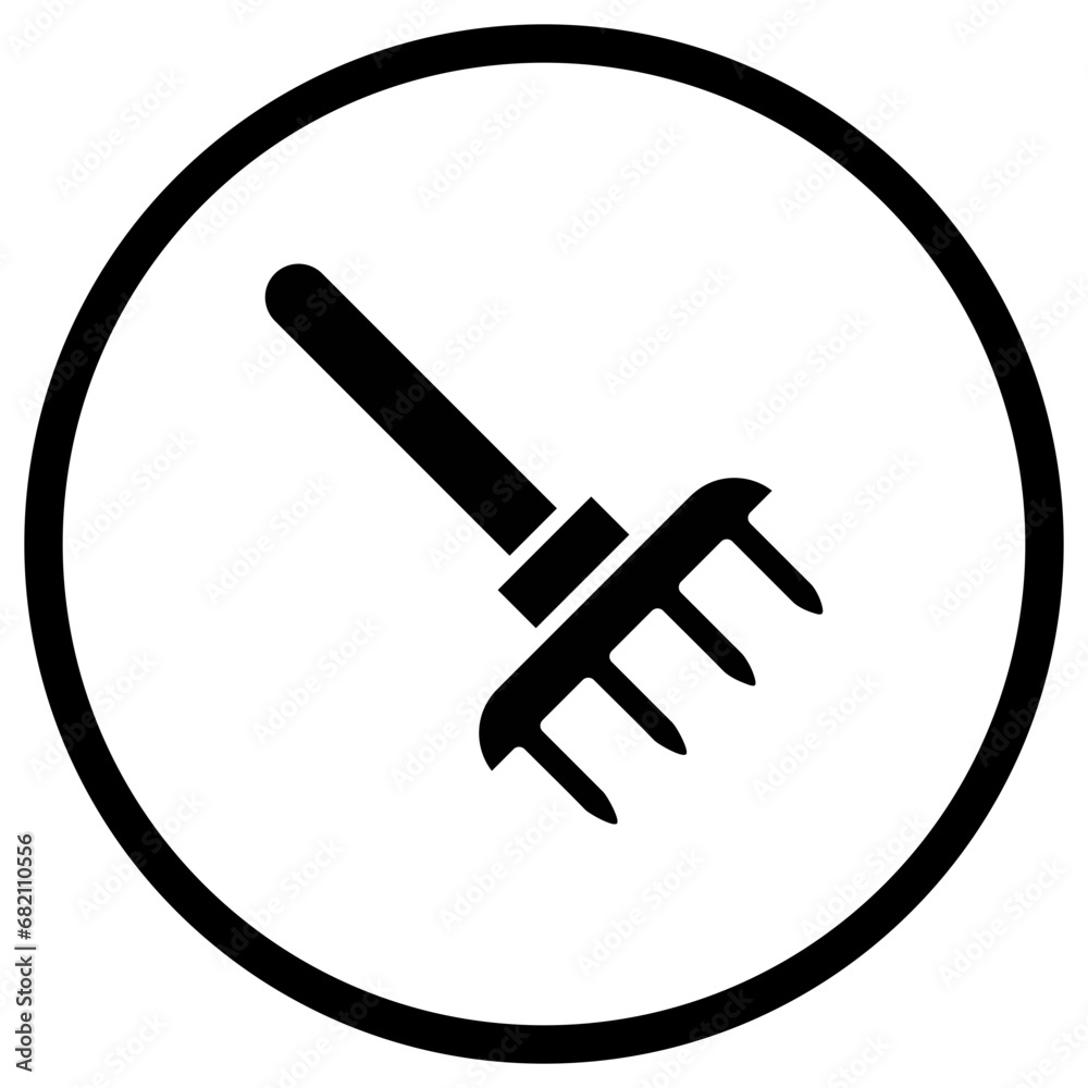Pitchfork Vector Icon Design Illustration Pitchfork Vector Icon Design Illustration