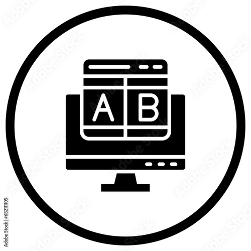 Ab testing Vector Icon Design Illustration