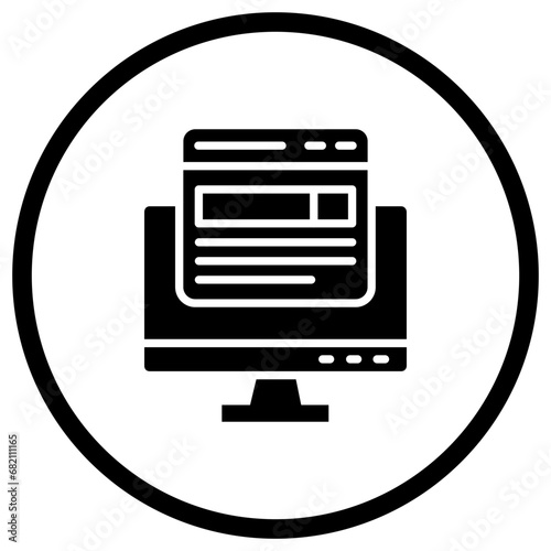 Front end Vector Icon Design Illustration