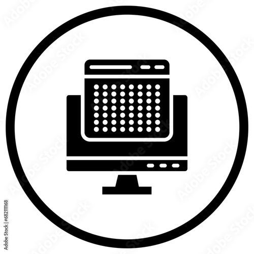 Dots Vector Icon Design Illustration