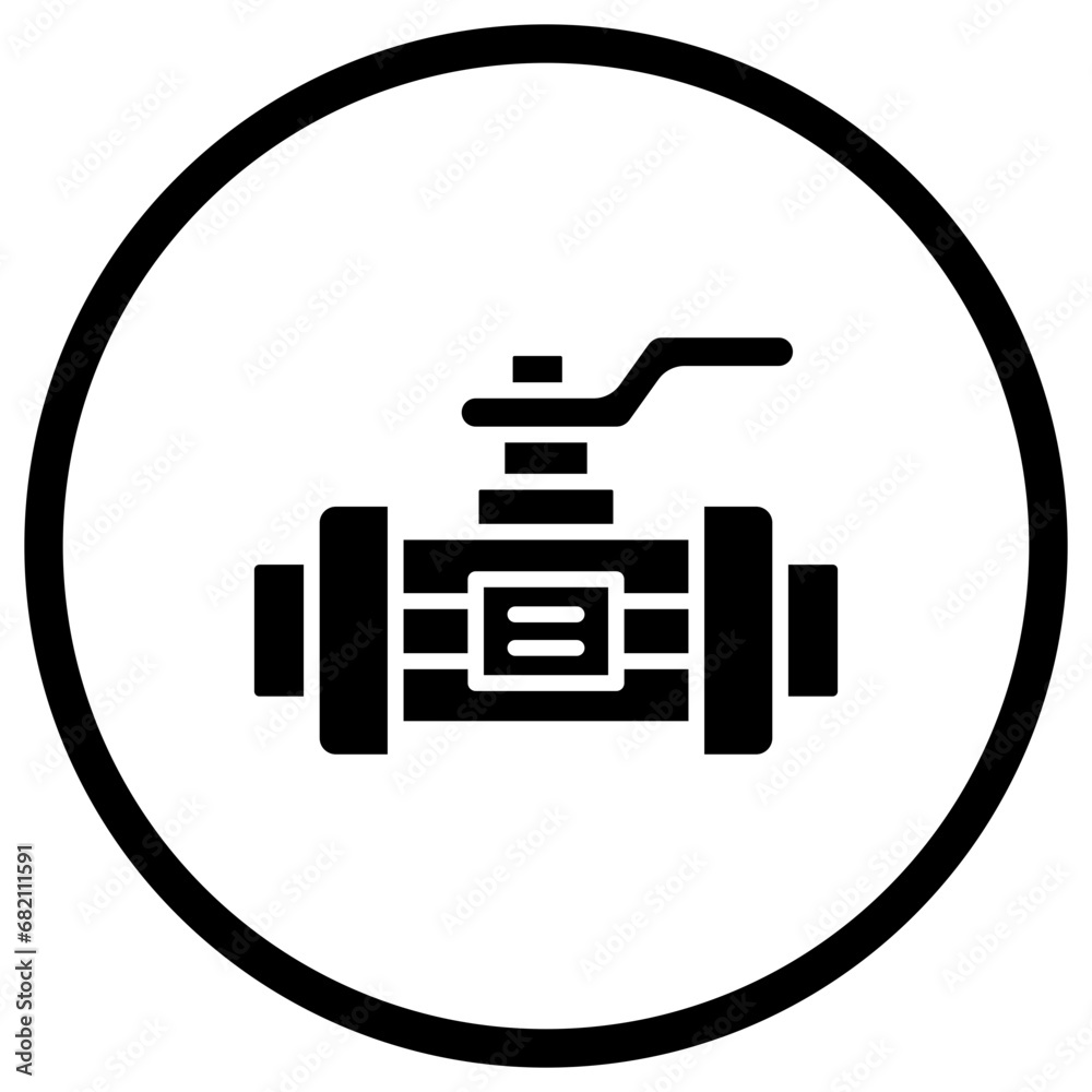 Fototapeta premium Valve Vector Icon Design Illustration