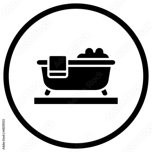 Bathtub Vector Icon Design Illustration