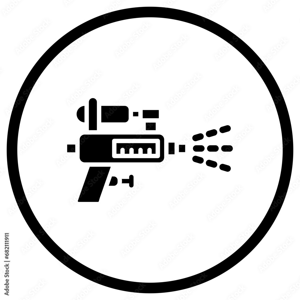 Water Gun Vector Icon Design Illustration Water Gun Vector Icon Design Illustration