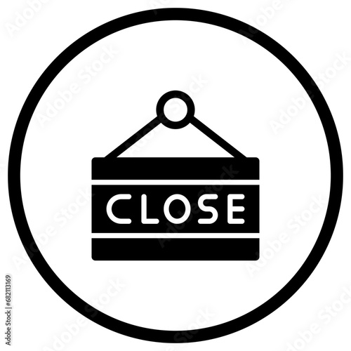 Close Sign Vector Icon Design Illustration