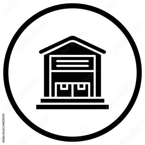 Warehouse Vector Icon Design Illustration