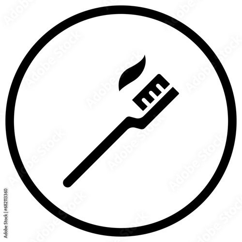 Tooth Brush Vector Icon Design Illustration