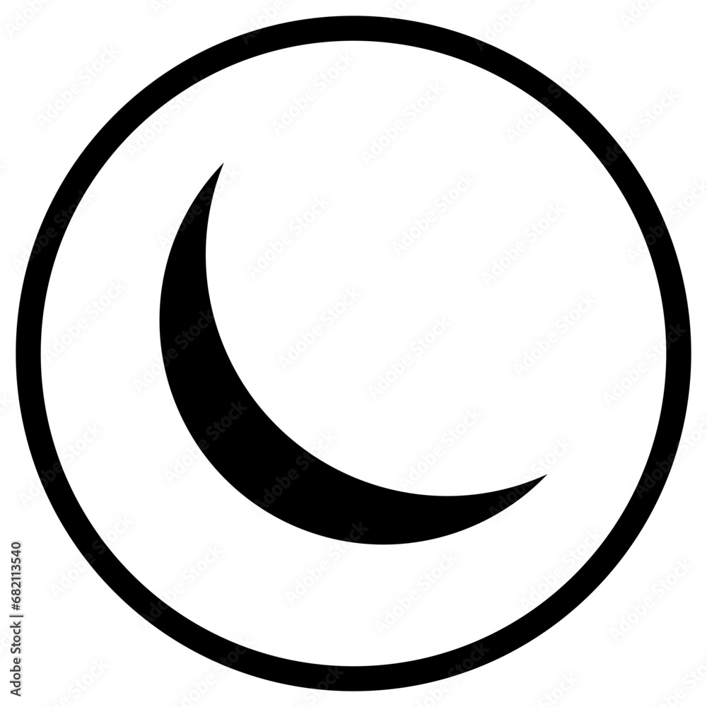 Moon Vector Icon Design Illustration Moon Vector Icon Design Illustration