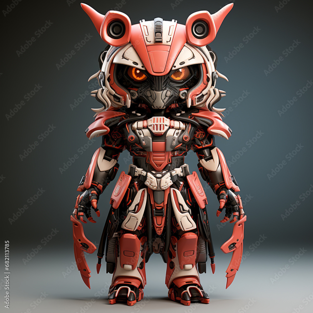 3d robot samurai 3d robot samurai