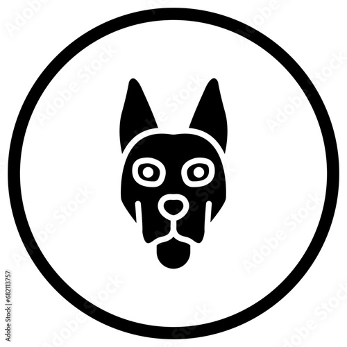 Dog Vector Icon Design Illustration