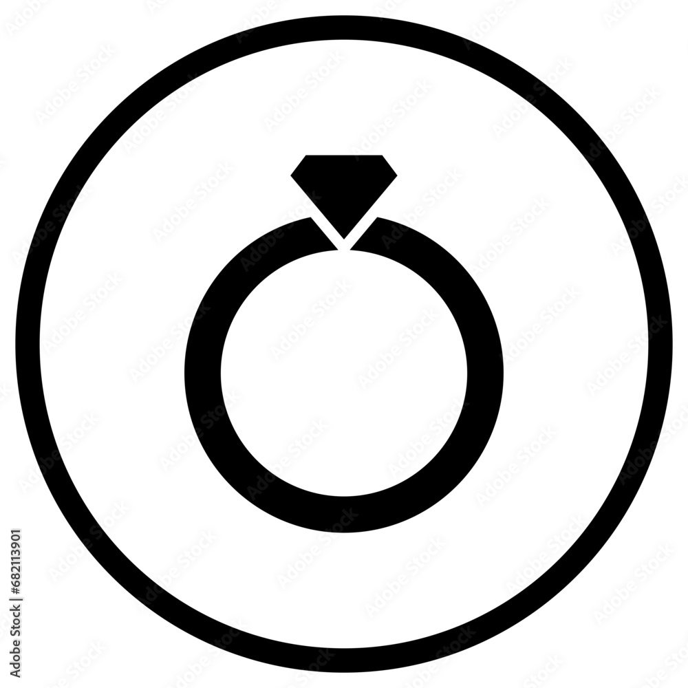 Ring Vector Icon Design Illustration