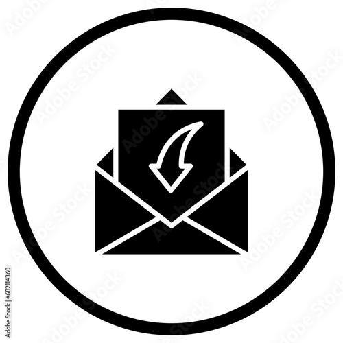 Receive Mail Vector Icon Design Illustration