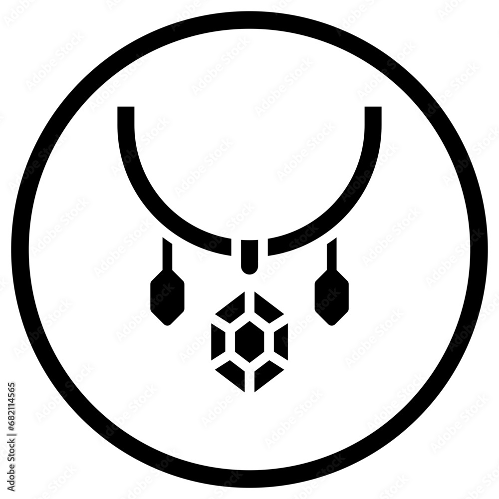 Necklace Vector Icon Design Illustration Necklace Vector Icon Design Illustration