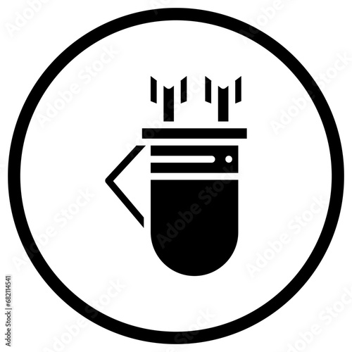 Quiver Vector Icon Design Illustration