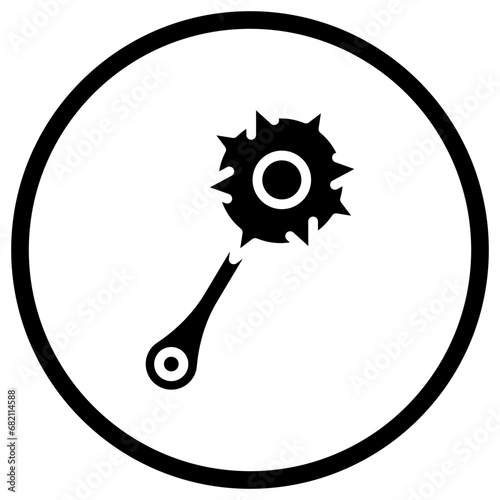 Mace Vector Icon Design Illustration