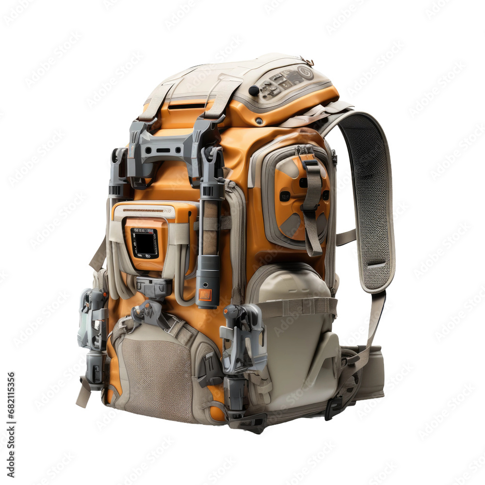 Professional Photographers Mobile Studio Backpack on White or PNG Transparent Background.