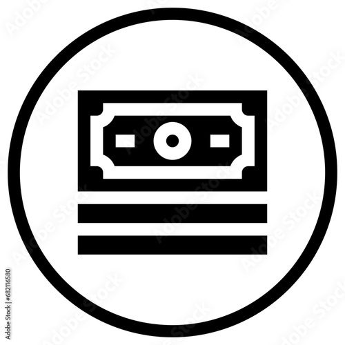 Fotografie Cash Vector Icon Design Illustration