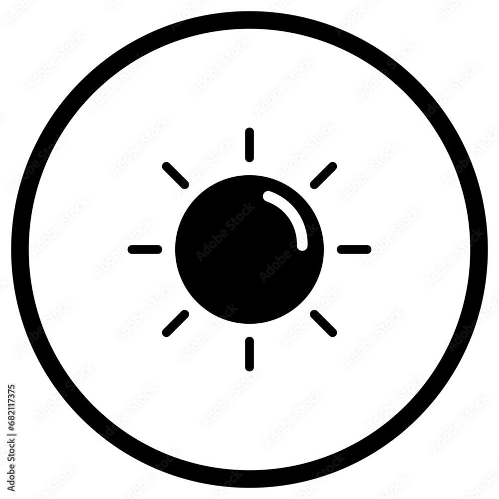 Sun Vector Icon Design Illustration Sun Vector Icon Design Illustration