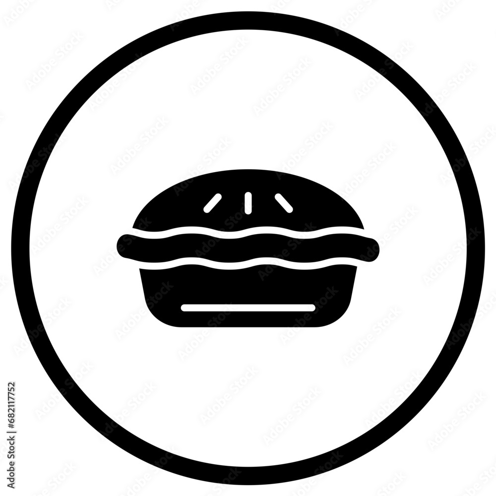 Pie Vector Icon Design Illustration Pie Vector Icon Design Illustration