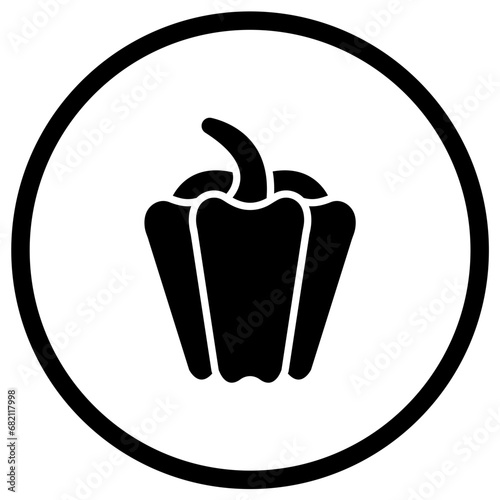 Capsicum Vector Icon Design Illustration