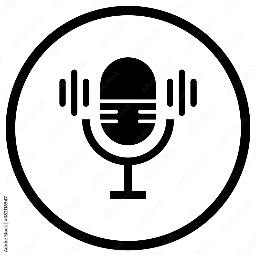 Microphone Vector Icon Design Illustration Microphone Vector Icon Design Illustration