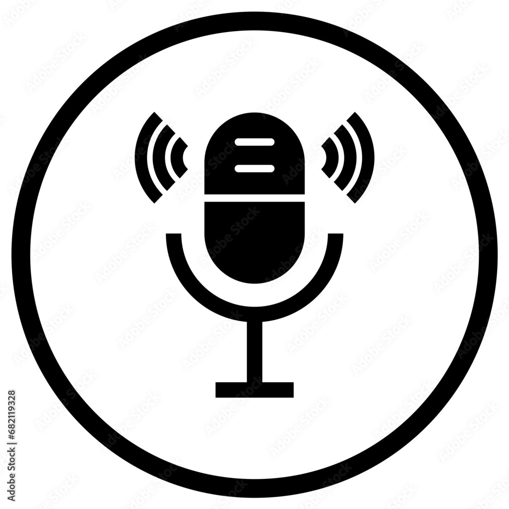 Microphone Vector Icon Design Illustration Microphone Vector Icon Design Illustration