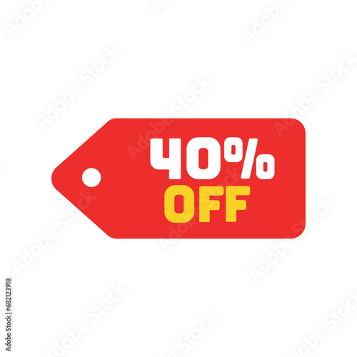 tag discount sign symbol vector icon