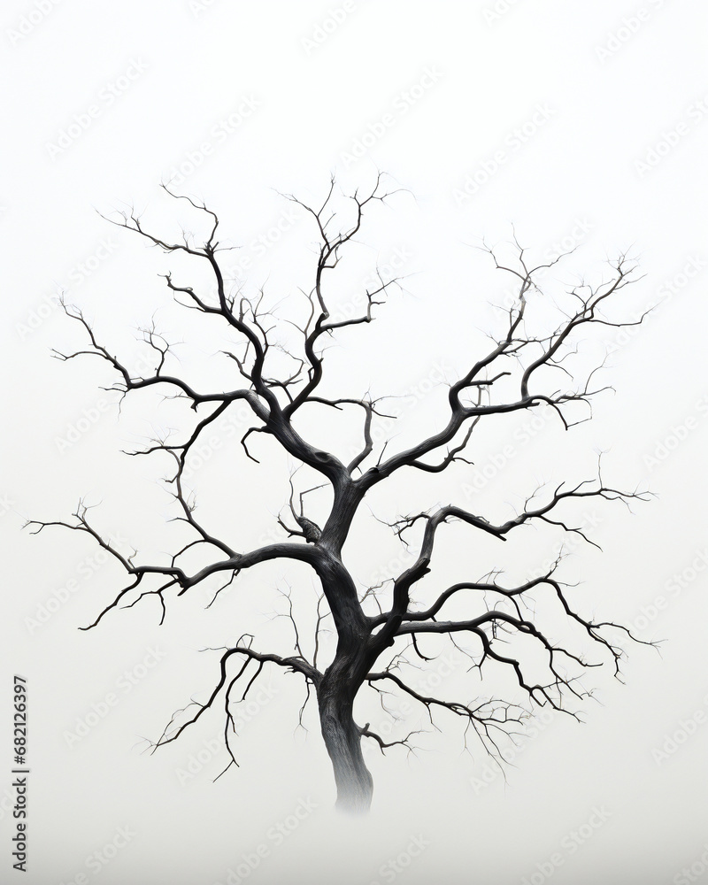 silhouette of a tree