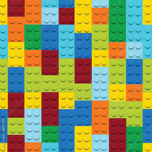 lego seamless pattern vector illustration photo