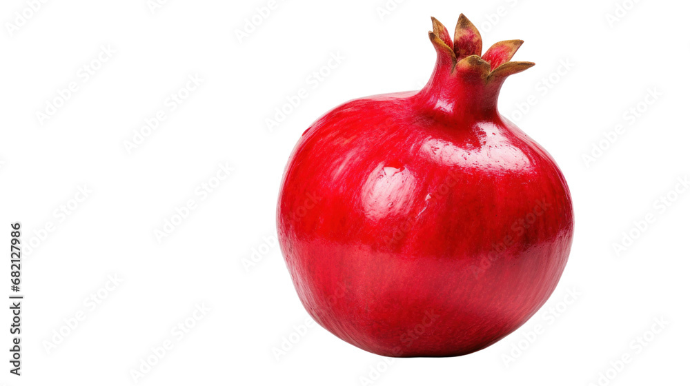 A pomegranate on the transparent background