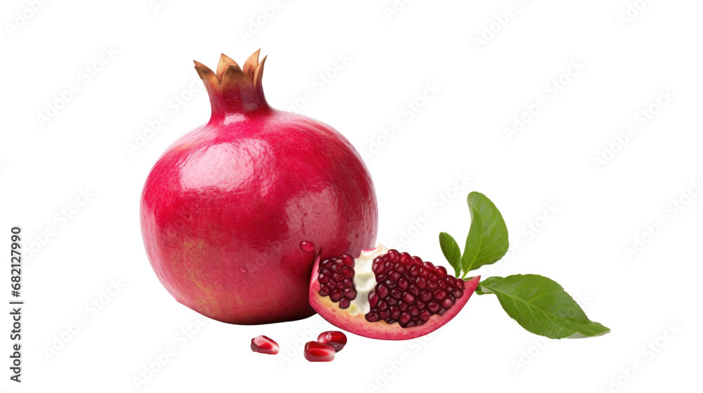 A pomegranate on the transparent background A pomegranate on the transparent background
