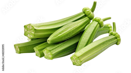 okra on the transparent background