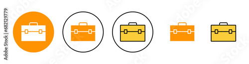 Free Download Briefcase icon set for web and mobile app. suitcase sign and symbol. luggage symbol. - GFXLoad