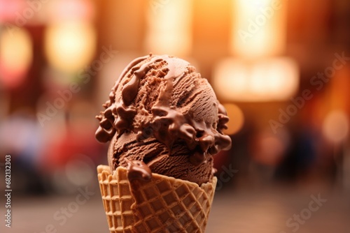Chocolate ice cream background