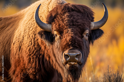 North American bison or American buffalo ( Bison bison )