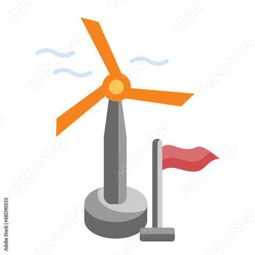 Wind Turbine Icon