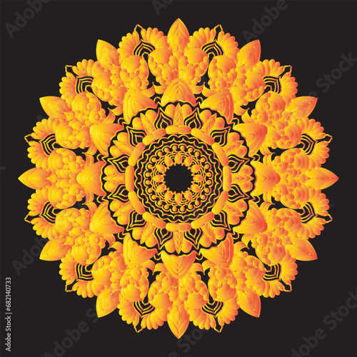 Beautiful decoration ornament mandala design
