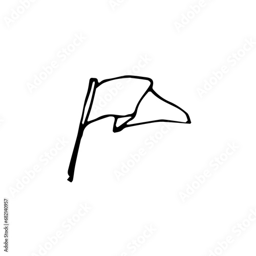 Camping doodle hand drawn 