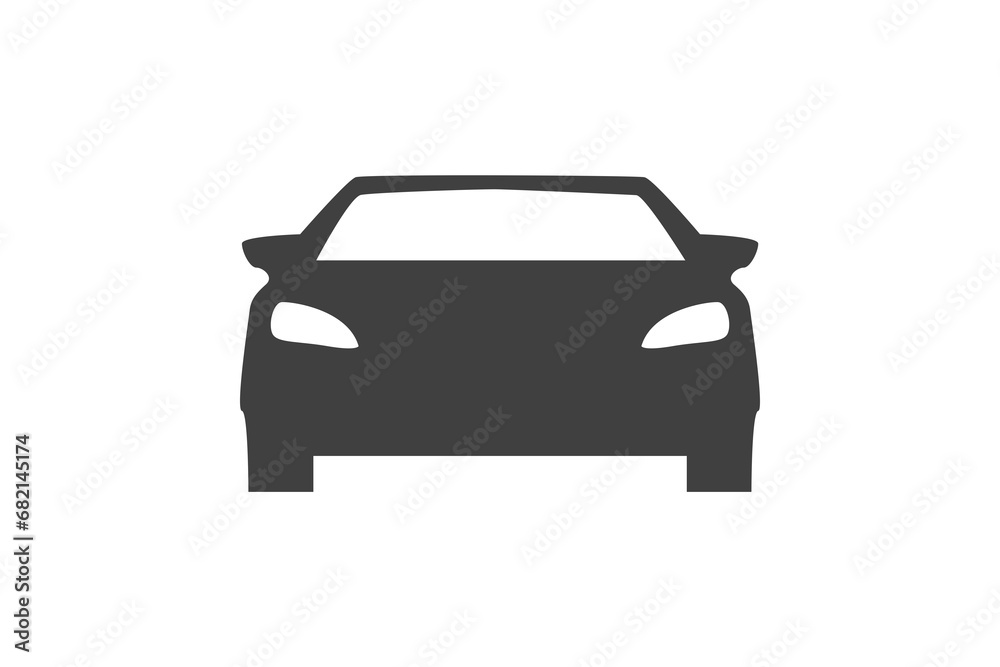 Naklejka premium Digital png illustration of black car on transparent background
