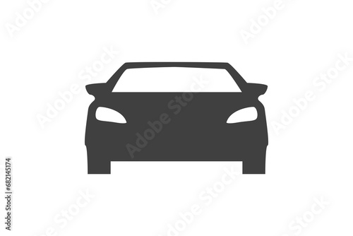 Digital png illustration of black car on transparent background