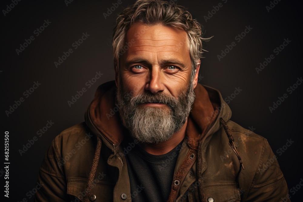 Obraz premium Handsome smiling, happy and pleased man with positive vibes. Human person dressed in fashionable, colorful and fun clothes. Generative AI, AI