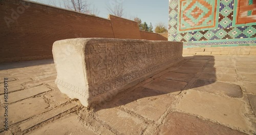 Samarkand city Shahi Zinda Mausoleums Burial Stone Islamic Architecture 4 of 51 photo